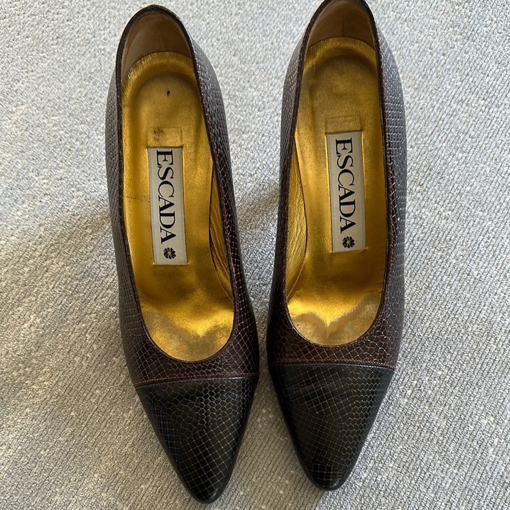 Escada Women's Black and Brown Shoes